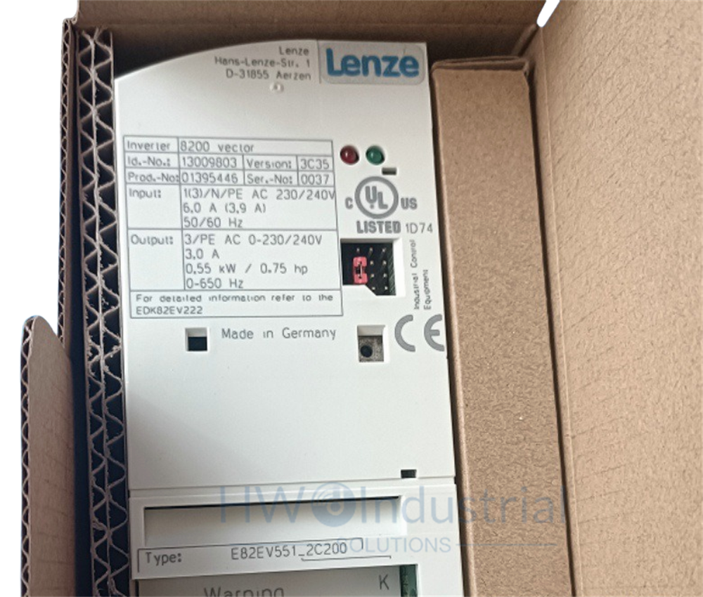 1/Piece  LENZE Inverter E82EV551K2C200 E82EV551-2C200 Frequency Converter