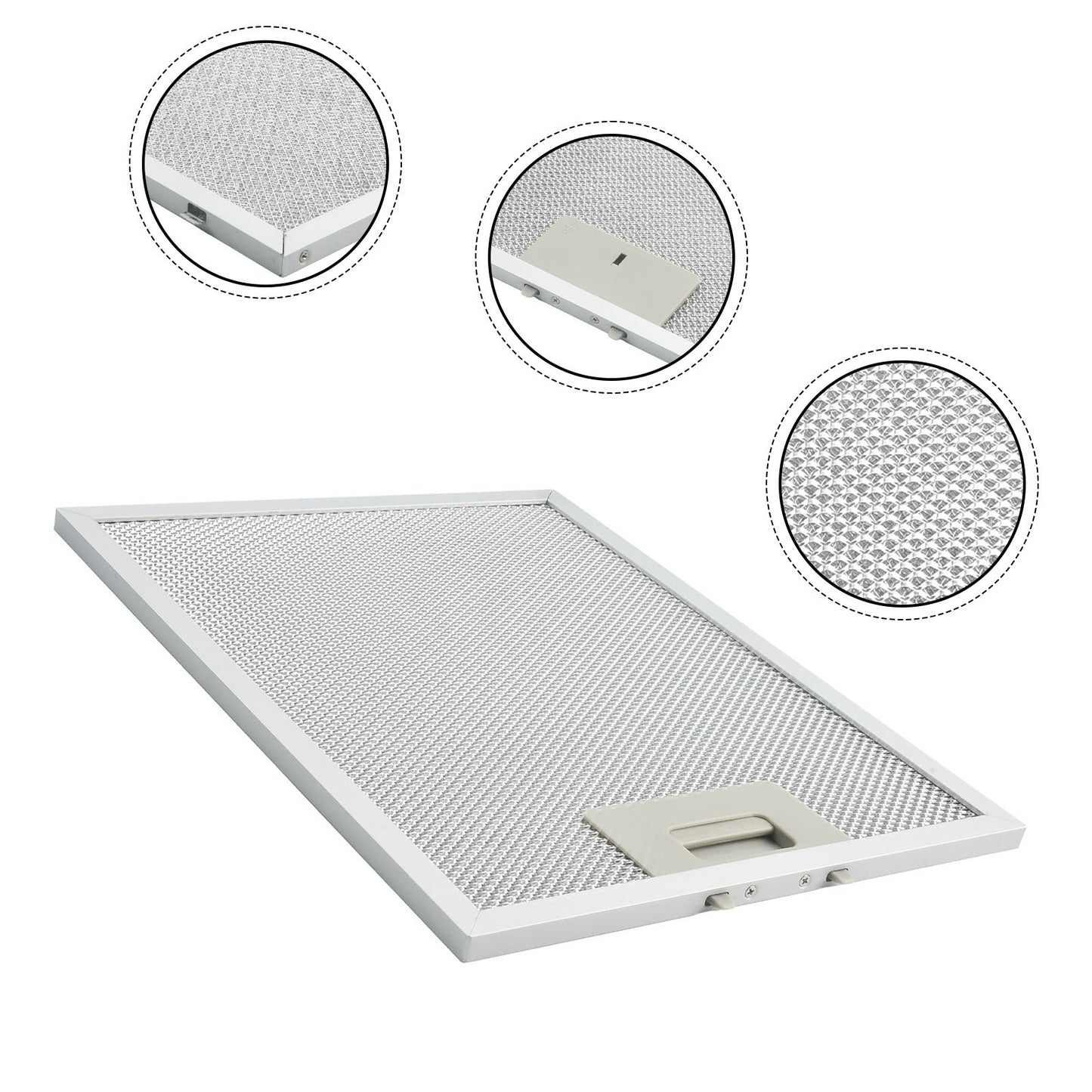 High Quality Silver Cooker Hood Filter 300 x 240 x 9mm Improved Functionality