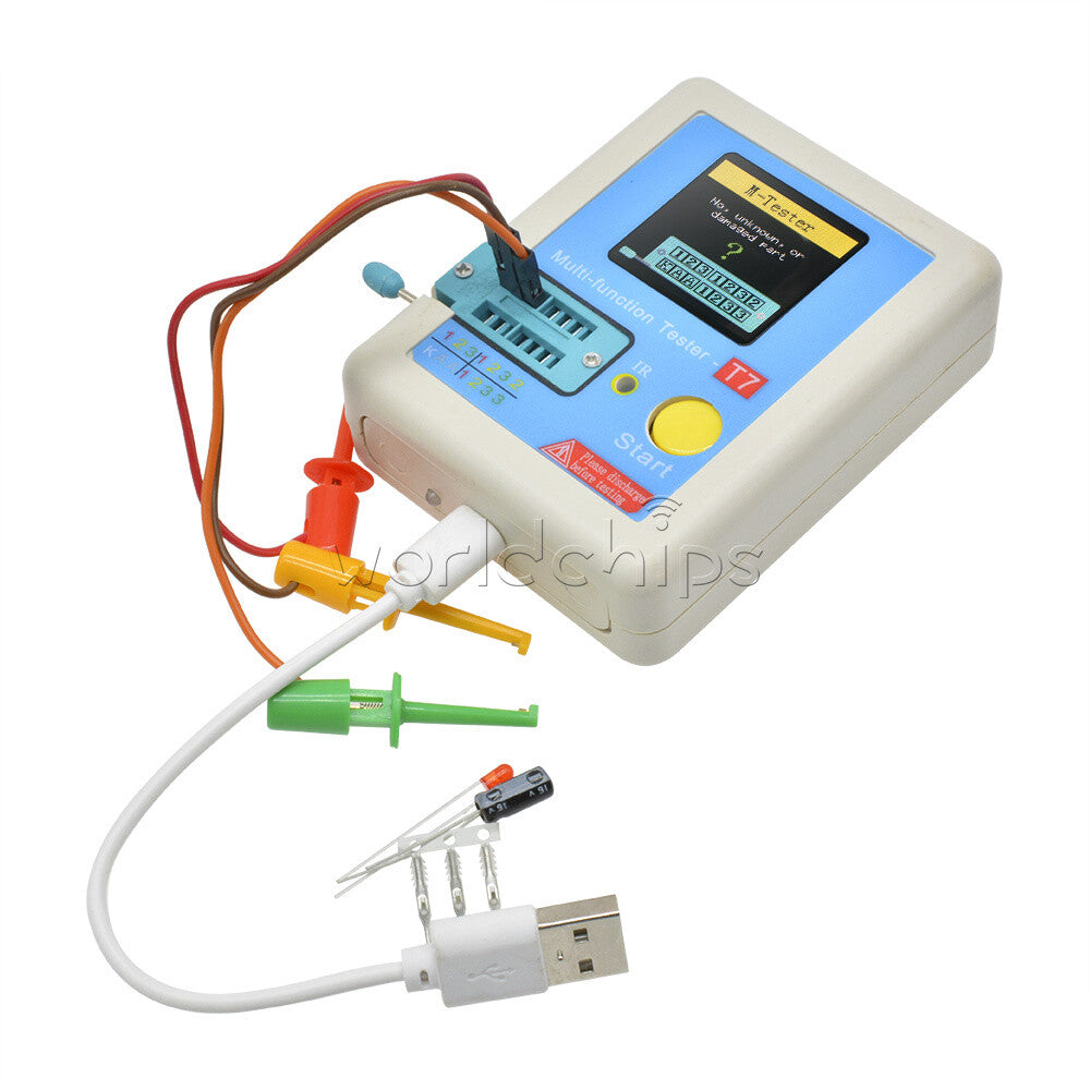 Transistor Tester 160x128 TFT Diode Triode Capacitance Meter LCR ESR MOSFET
