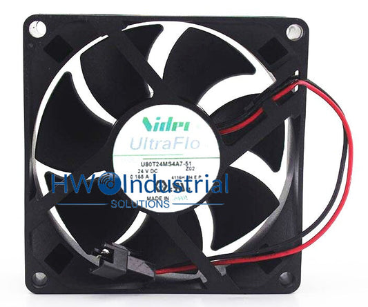 Nidec U80T24MS4A7-51 24V 0.165A 8025 8CM Inverter Cooling Fan