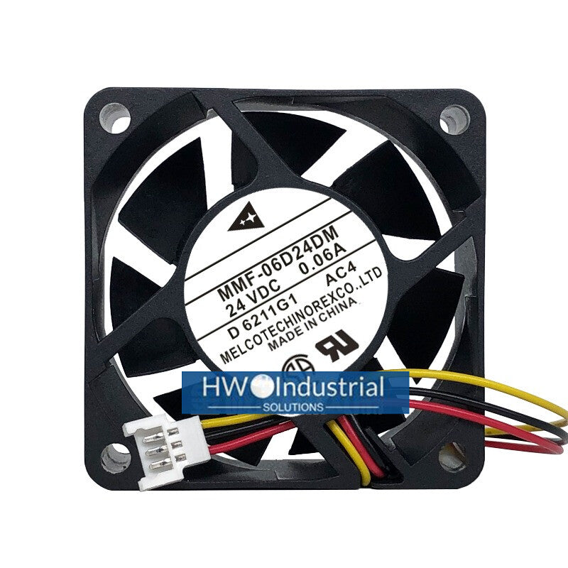 1PC MMF-06D24DM 6025 24V 0.06A 6CM 3-wire Mitsubishi Inverter Cooling Fan