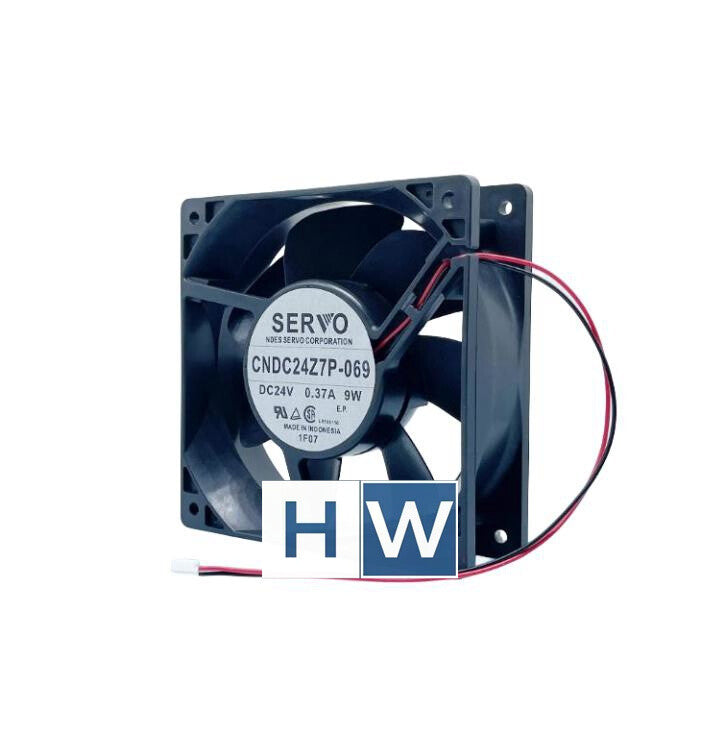 1PC SERVO CNDC24Z7P-069 2-wire 24V 0.37A 9W 120*38 12CM Cooling Fan