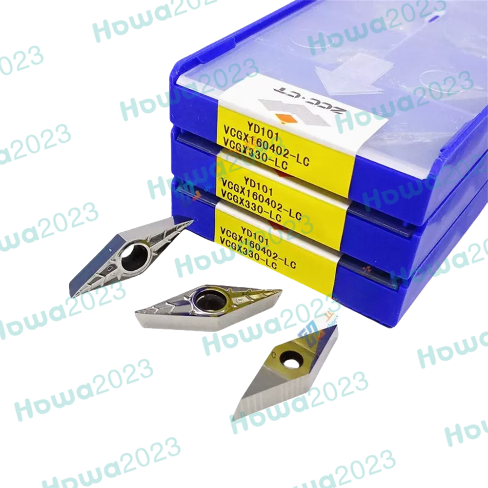 10pcs/Box VCGX160402-LH YD101 VCGX330-LC CNC Turning Blade Carbide Inserts