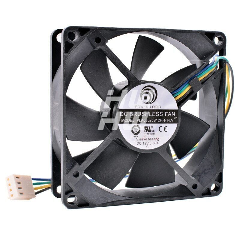 power logic PLA08025S12HH-1-LV 8cm 8025 12V 0.50A CPU 4pin PWM cooling fan