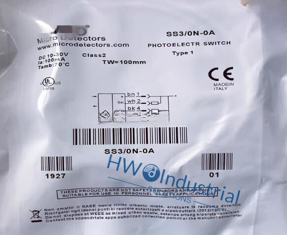 1PC Micro Detectors Photoelectric Switch SS3-0N-0A Inductive Sensor