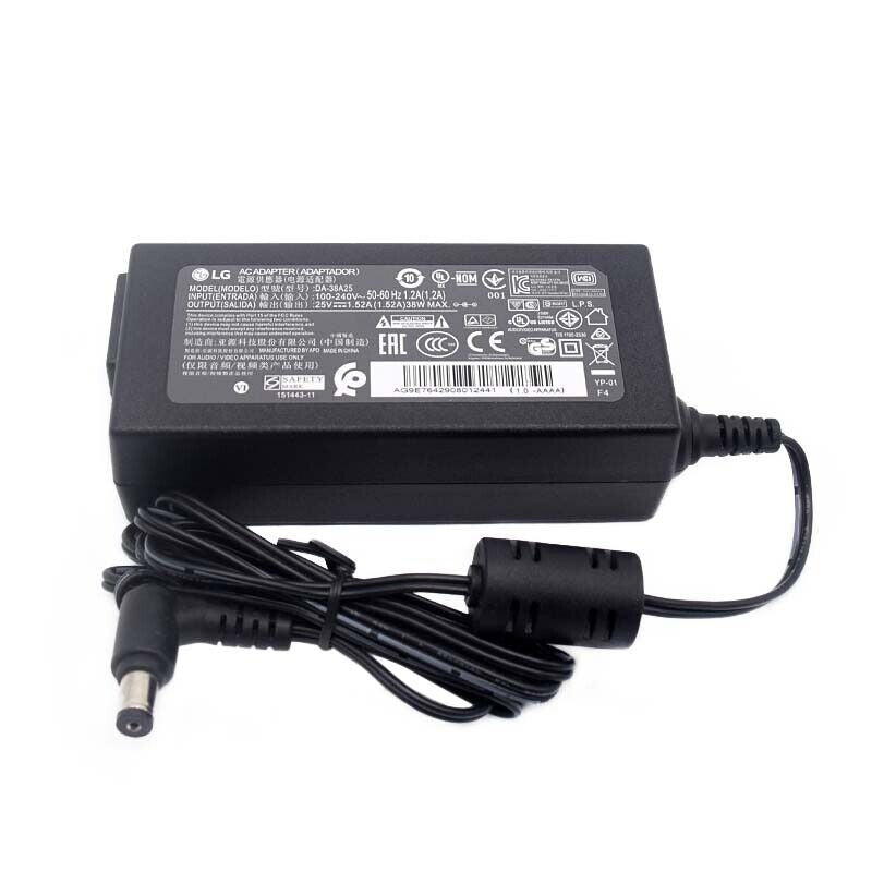 LG AC Adapter for LG DA-38A25 Wireless Sound Bar Power Supply Charger