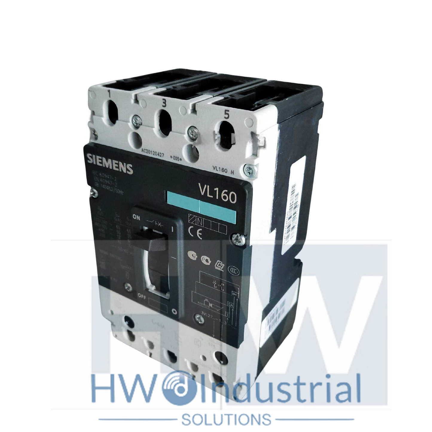 1Pc  SIE-MENS Circuit Breaker 3VL2716-1AA33-0AA0 3VL9206-DC30 -7DC30 3P 63A
