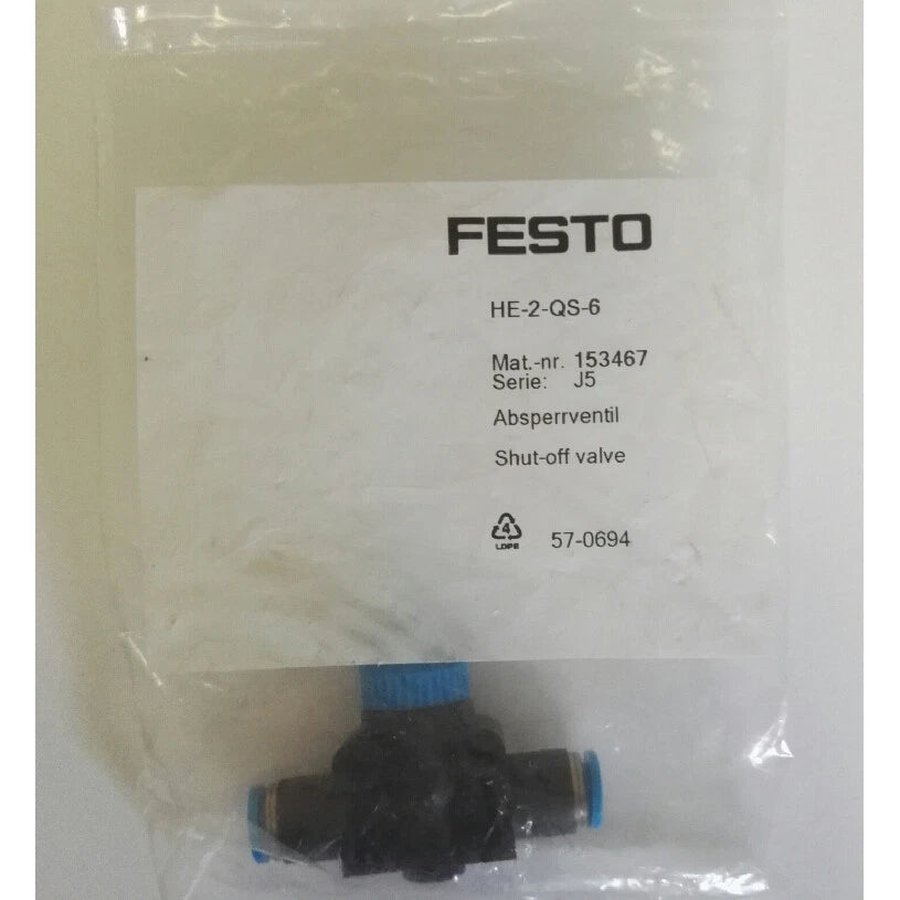1PC  Festo HE-2-QS-6 153467 Valve Fast Shipping #YP1 #P