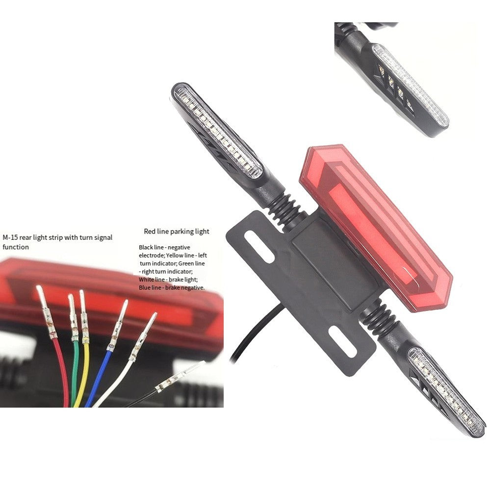 Electric Bicycle Tail Light with Reliable ABS Material for 12V Systems
