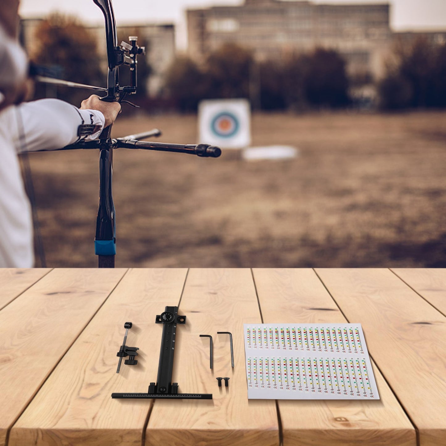 Professional Grade Metal Sight for Recurve T type Aiming Bow and Arrow