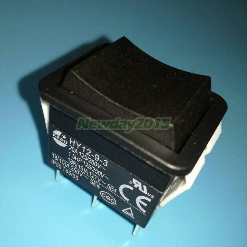 1PCS KEDU Pushbutton Switches HY12-9-3 6Pins Industrial Electric Rocker Switch