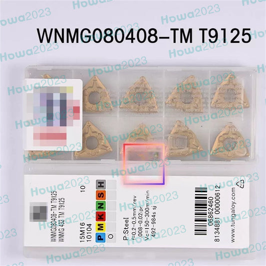 10Pcs/Box Tungaloy WNMG080408-TM T9125 WNMG432-TM turning blade Carbide Inserts