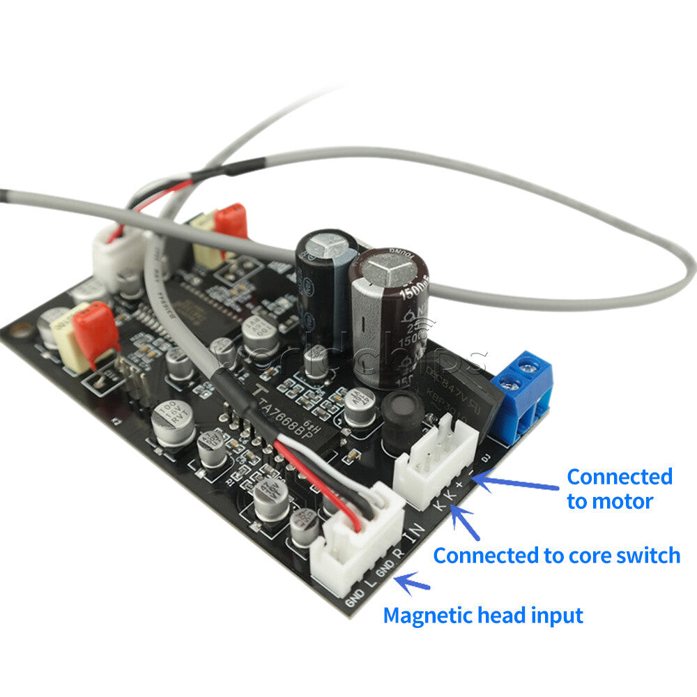 TA7668 Stereo Recorder Magnetic Preamplifier Board With CXA1332 Noise Reduction