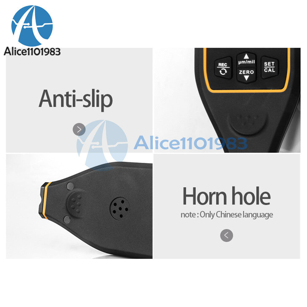 Digital Handheld Coating Paint Thickness Gauge Tester Meter SNDWAY SW-6310A/B