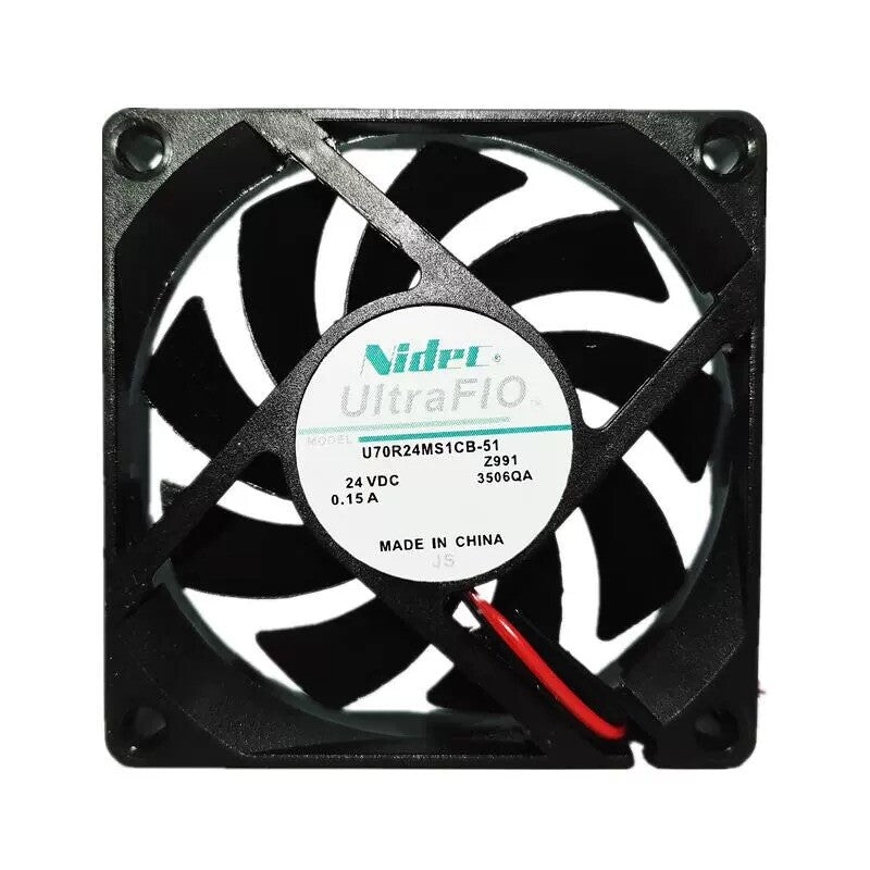 U70R24MS1CB-51 24V 0.15A Nidec 7015 7CM High Air Volume Inverter Fan