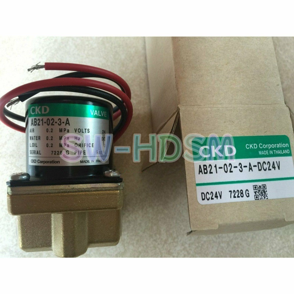 1PCS  for CKD AB21-02-3-A-DC24V Solenoid Valve Freight Free
