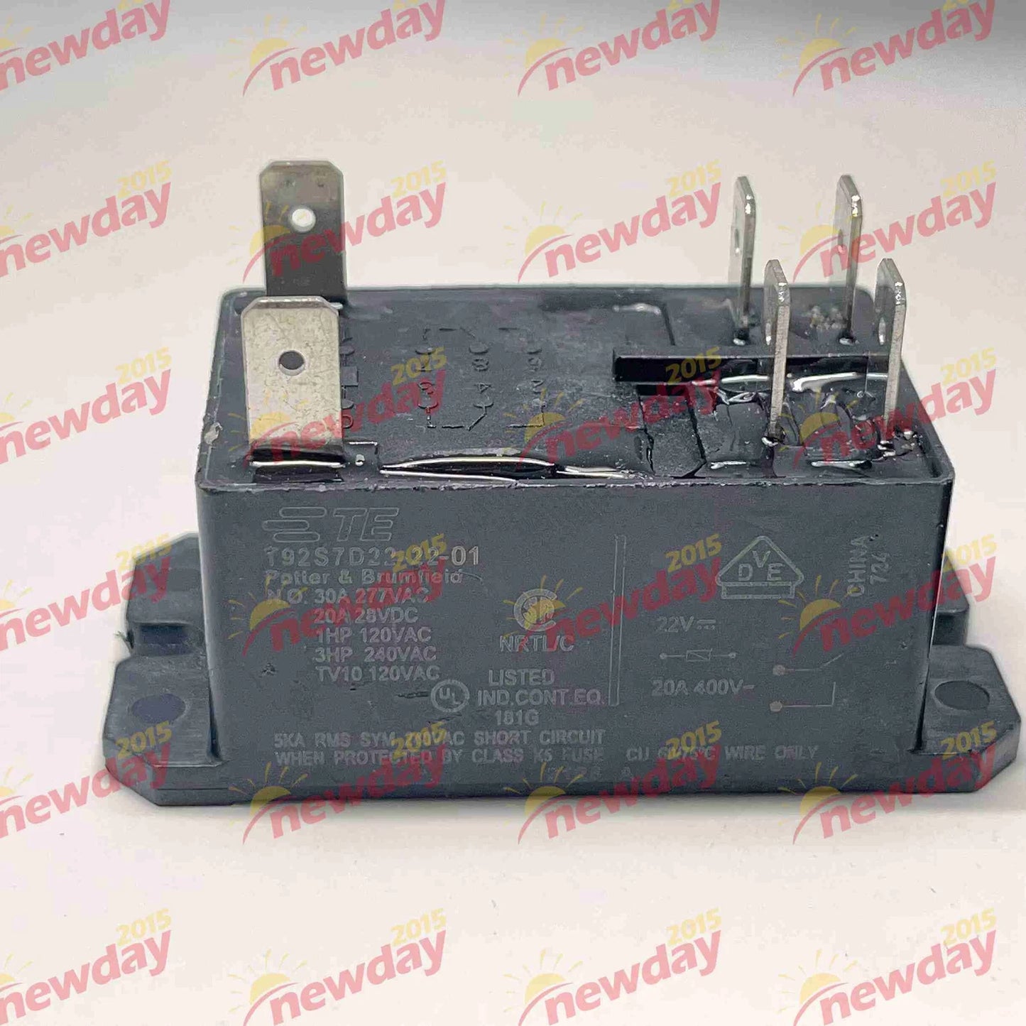 2Pcs T92S7D22-22 22VDC Power Relay 30A 277VAC 6Pins