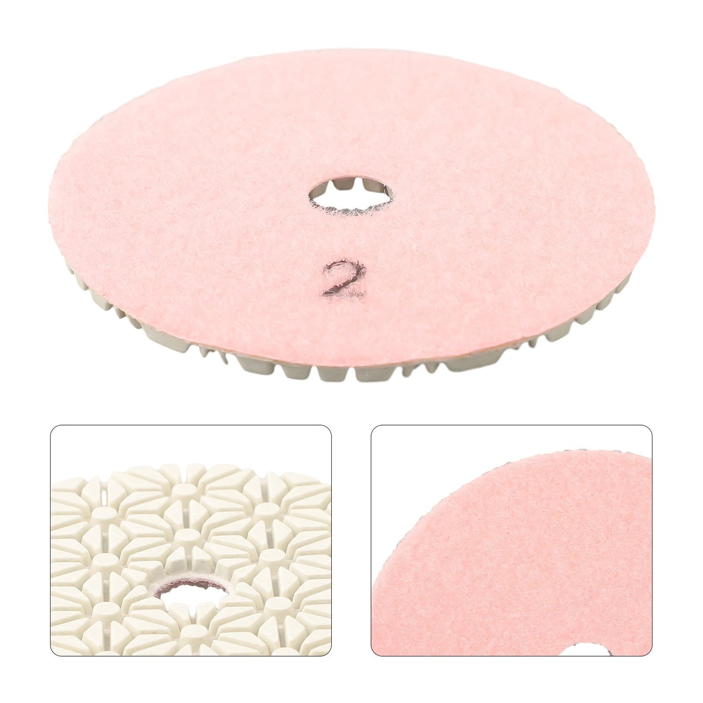 1#/2#/3# Grit 1pc Polishing Pad 4 Inch Concrete For Granite Industrial