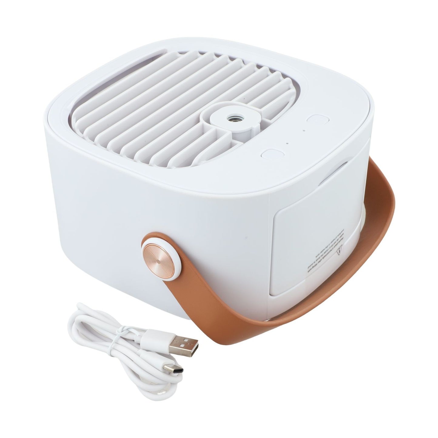 Portable Air Conditioner with Humidifier and 3 Speed Fan Controls for Desk
