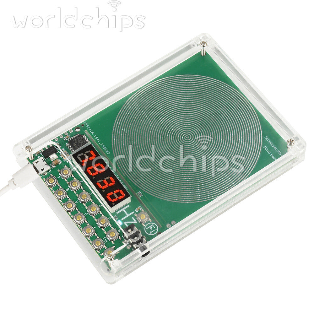 Digital Schumann Wave Generator Adjustable 0.1Hz~100kHz Sine Wave With Shell