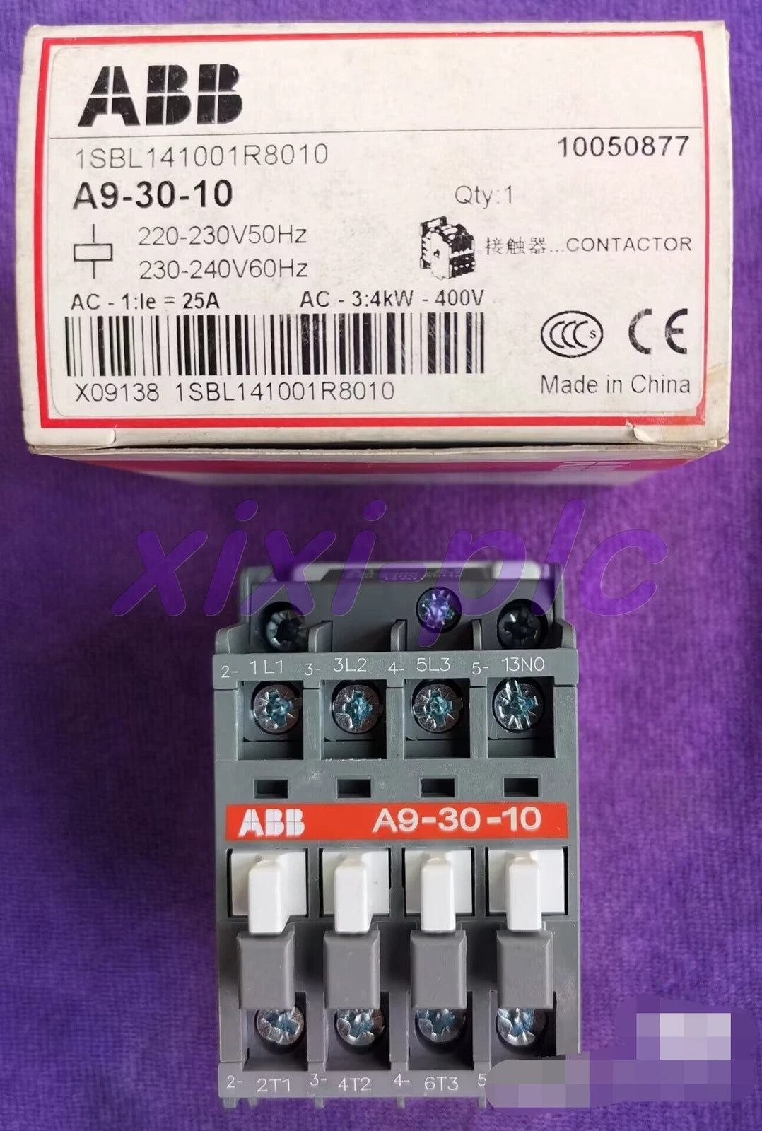 1pcs   ABB  A9-30-10 contactor  ()   #P