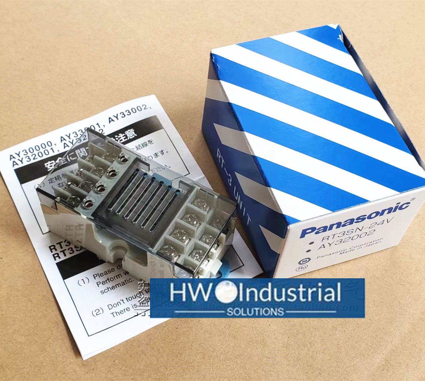 1pc  Pana-sonic AY32002 RT3SN-24V 4-group Terminal Relay Module
