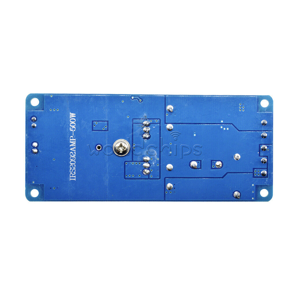500W IRS2092S Mono Channel Class D Digital Amplifier Board HiFi Power Amp w/ FAN