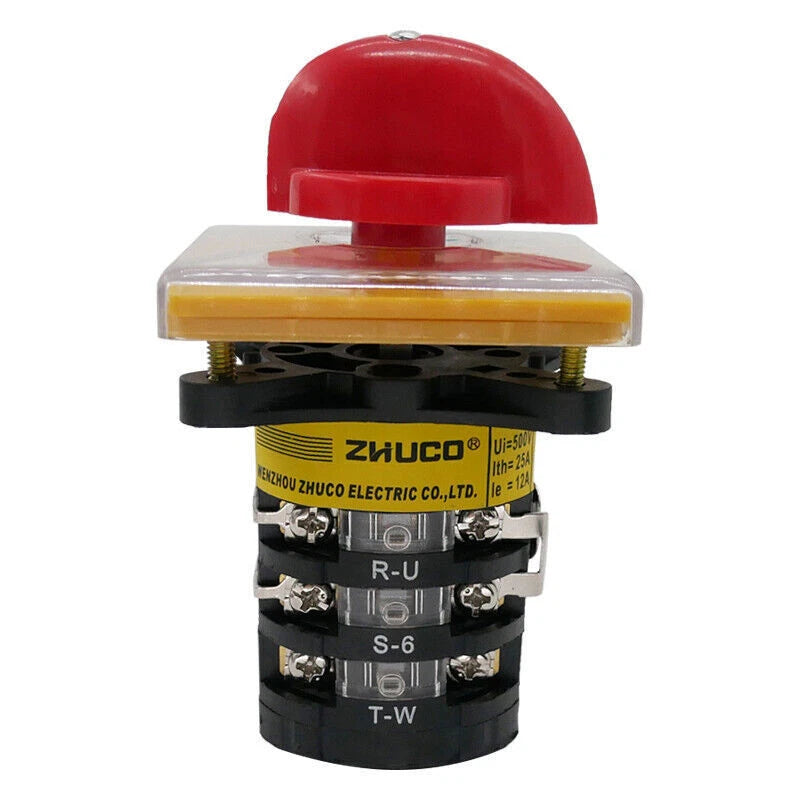 ZHUCO SZW25/SZW25-3 Milling Machine Switch Universal Changeover Switch DC220V12A
