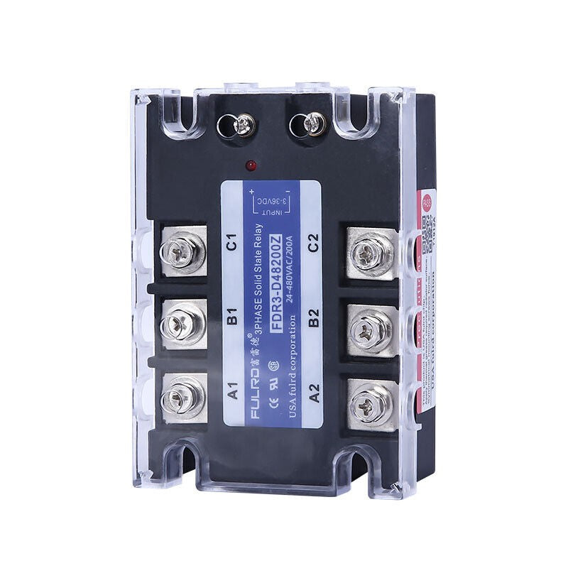 FULRD Three-phase Solid State Relay FDR3-D48200Z 200A DC-AC 24-480VAC 3-36VDC