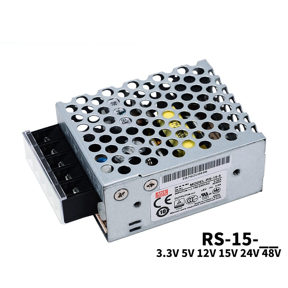 Mean Well RS-15 3A/1A Switching Power Supply Module 5/12V/24V/48 15W Low Power