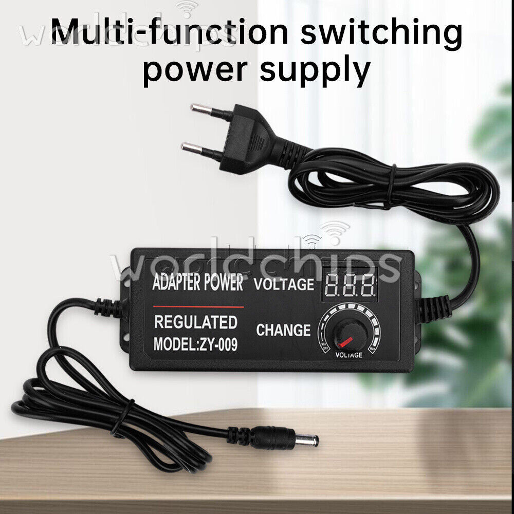 AC100-240V to DC3-24V 3A 5A Adjustable Voltage Power Adapter Switch Power Supply