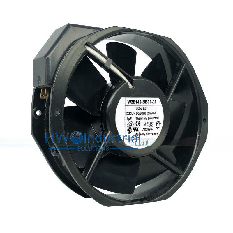 1PC W2E142-BB01-01 7056ES 230V 27/28w 172 * 38MM Metal Cooling Fan