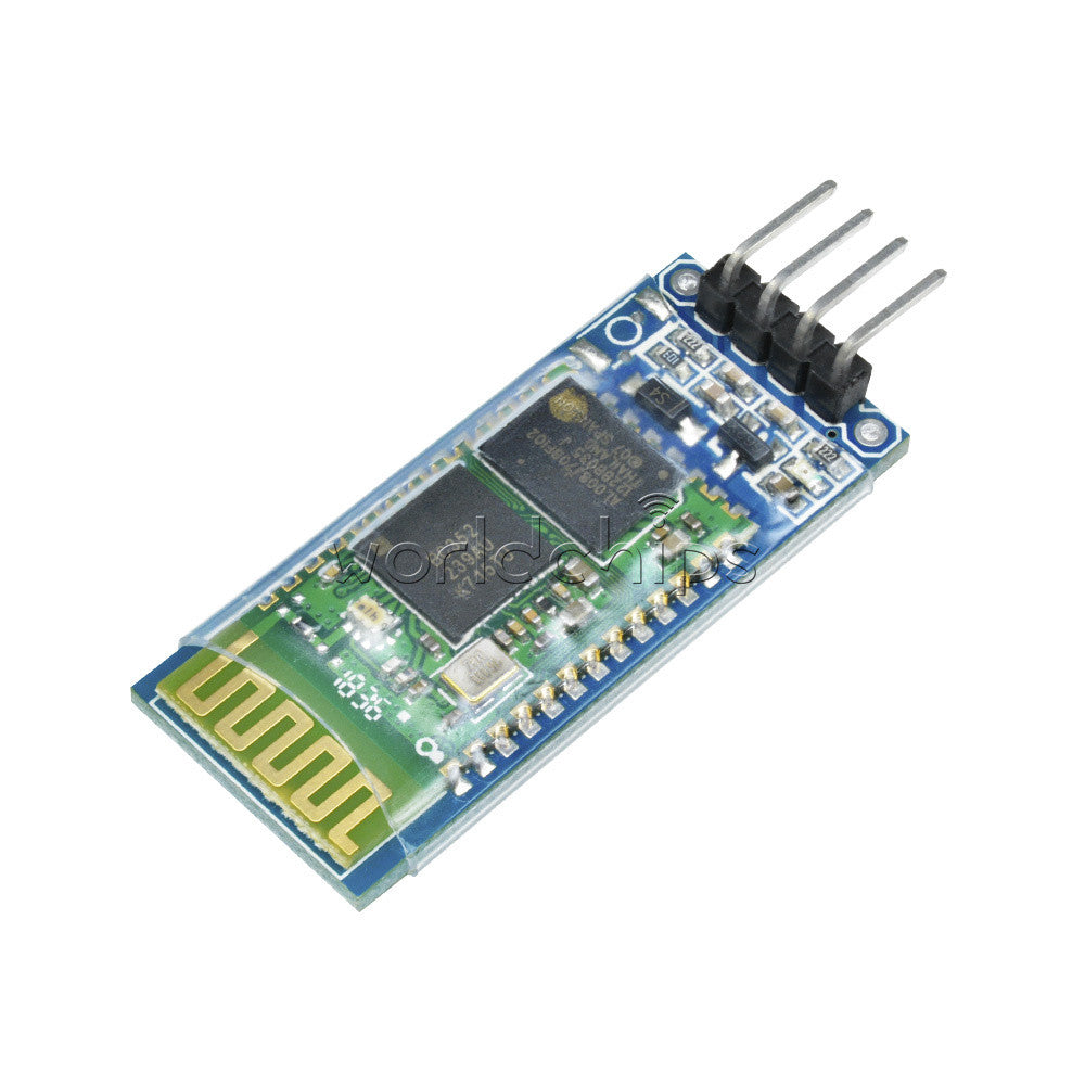 5Pcs Wireless 4 Pin Bluetooth RF Transceiver Module HC-06 RS232 With backplane