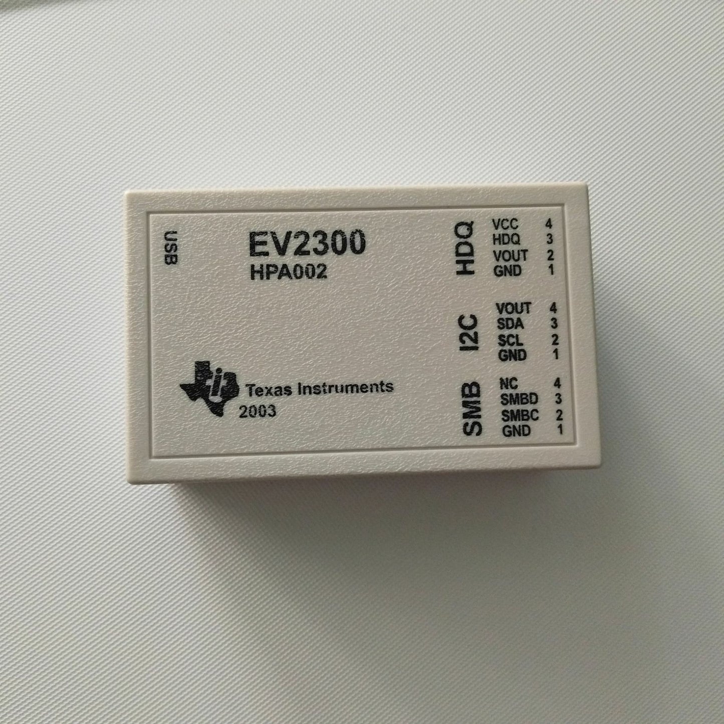 EV2300 TI USB TESTER Interface Board Evaluate The Battery Fuel Gauge Circuit