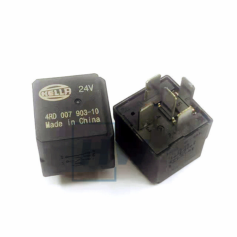 2PC  4RD 007 903-10 24VDC 5-pin Hella relay