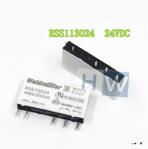 5Pcs  Weidmuller RSS113024 Relay 5-pin 6A 24VDC