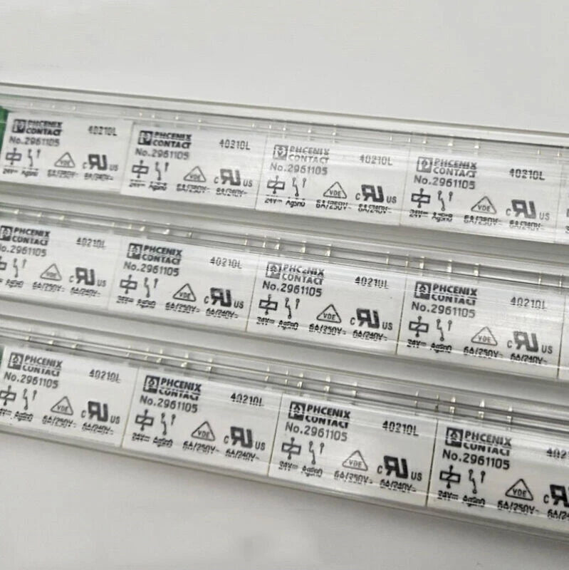 10Pcs Phoenix Contact NO.2961105 Power Relay 6A 250VAC 24VDC 5 Pins