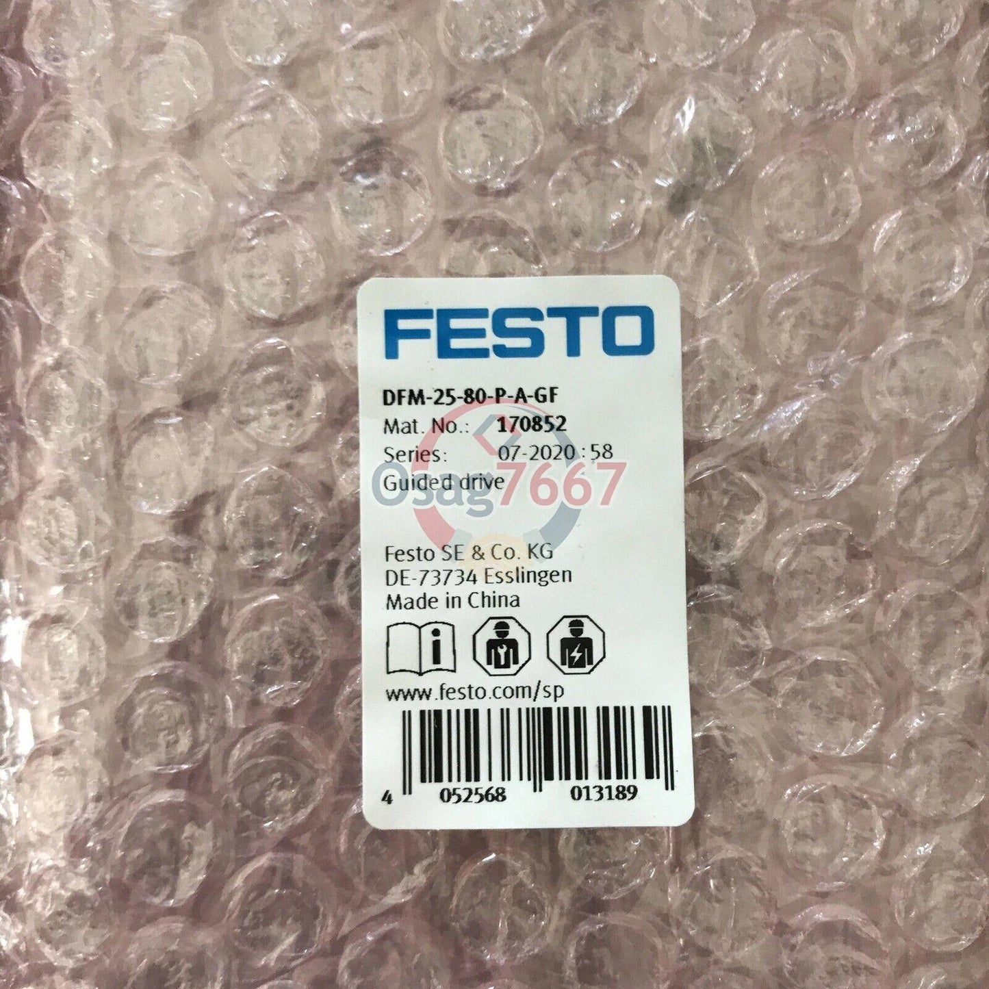 ONE FESTO DFM-25-80-P-A-GF 170852 Guided actuator  #P