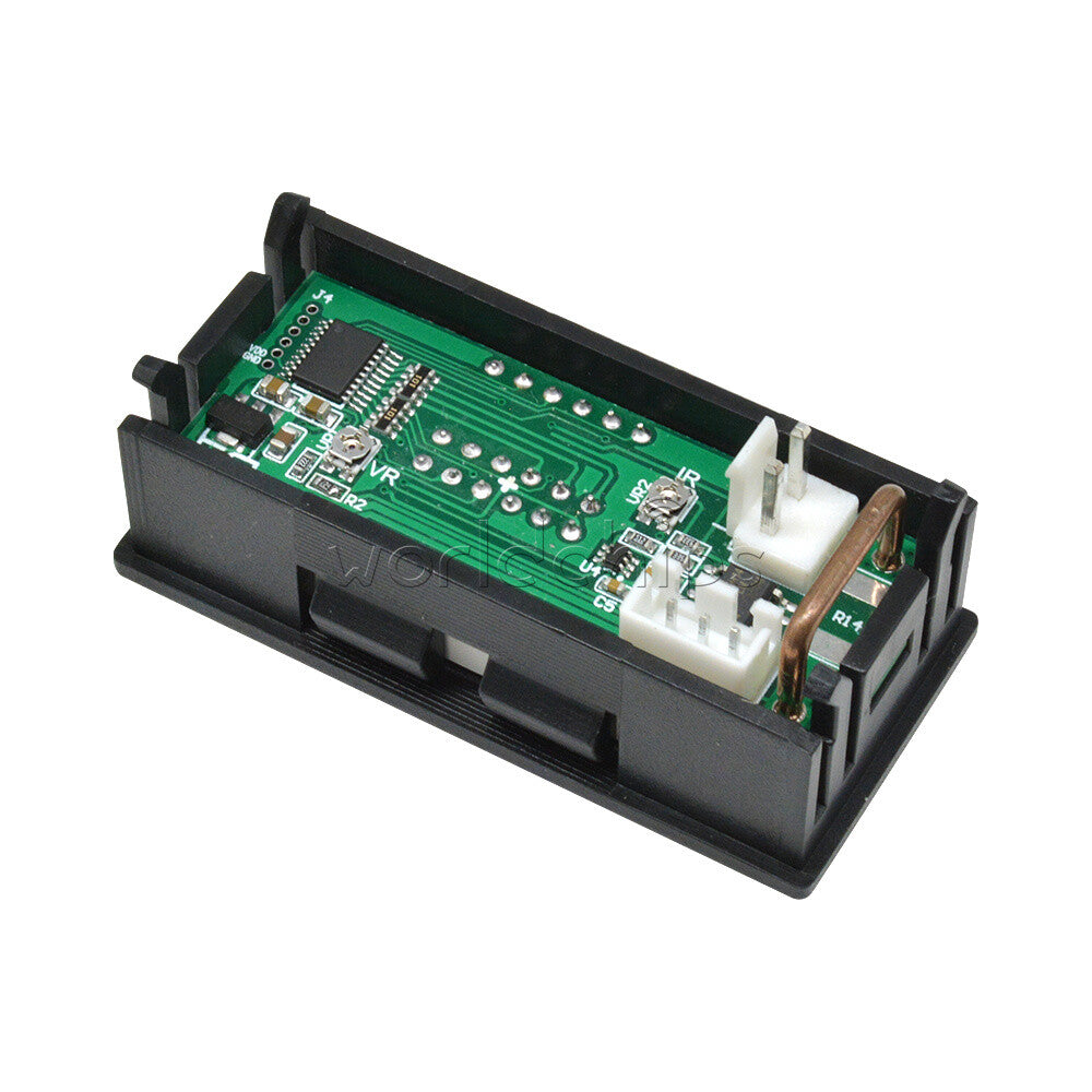10PCS 4-Digital Dual LED DC0-200V 10A Voltmeter Current Ammeter Meter M4430