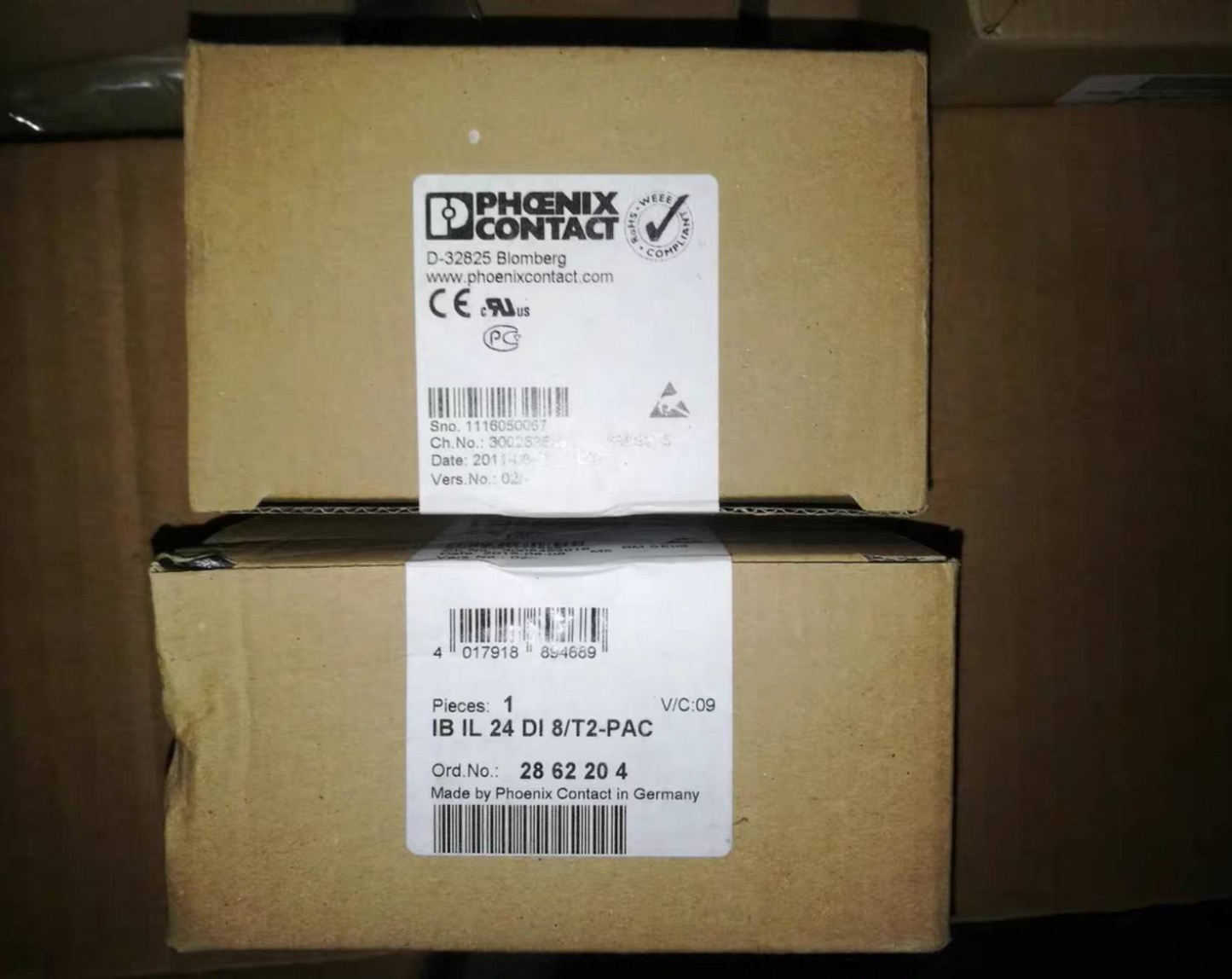 1pcs PHOENIX CONTACT Digital Expansion Module 2862204 IB IL 24 DI 8/T2-PAC