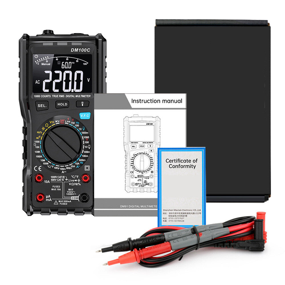 DM100C VFC Frequency Change Meter AC/DC Voltage Current Multimeter 10000 Count