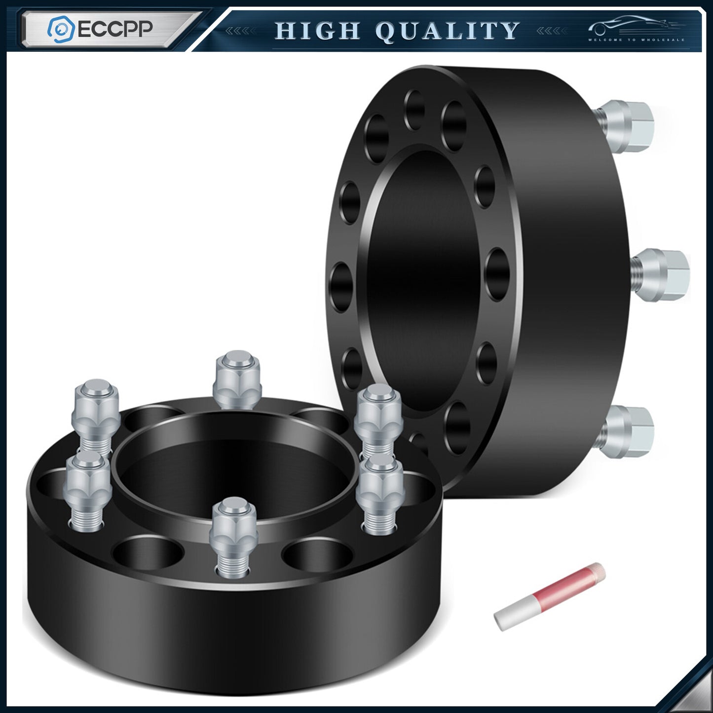 2 Pcs 2" 6x5.5 Hub Centric Wheel Spacers For Toyota Tacoma Sequoia 4Runner 6 Lug