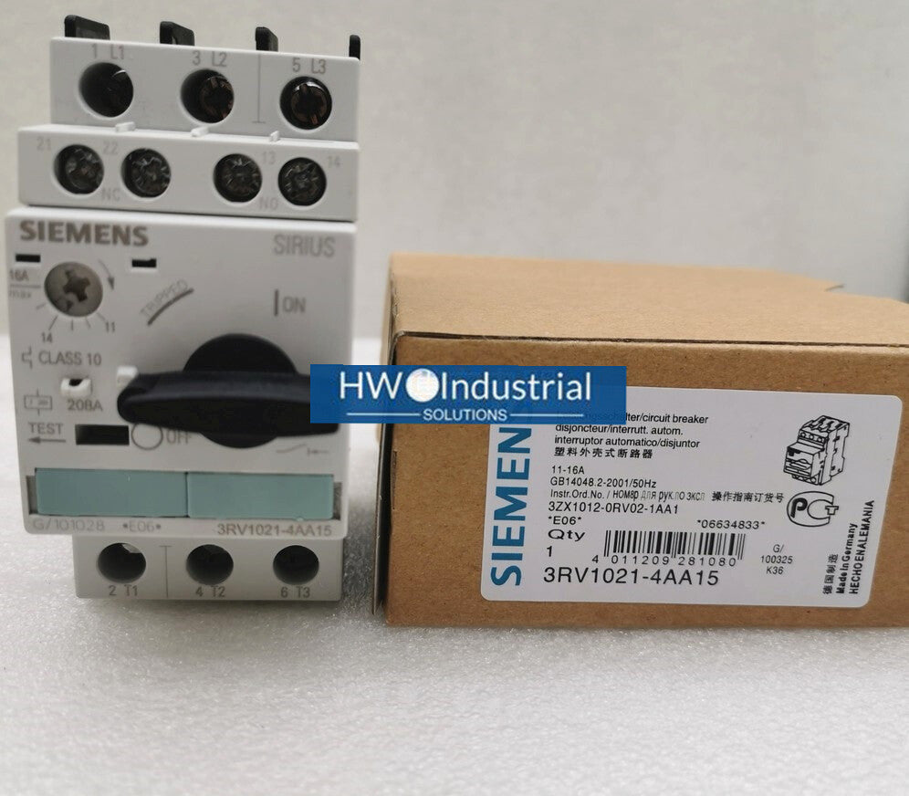 1pc  SIE-MENS  Motor Circuit Breaker 3RV1021-4CA15 17-22A