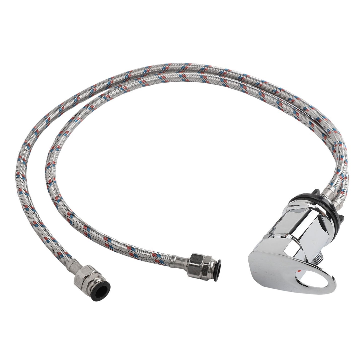 Shower Mixer Tap with 800mm Stainless Steel Tails for Motorhomes and Campervans