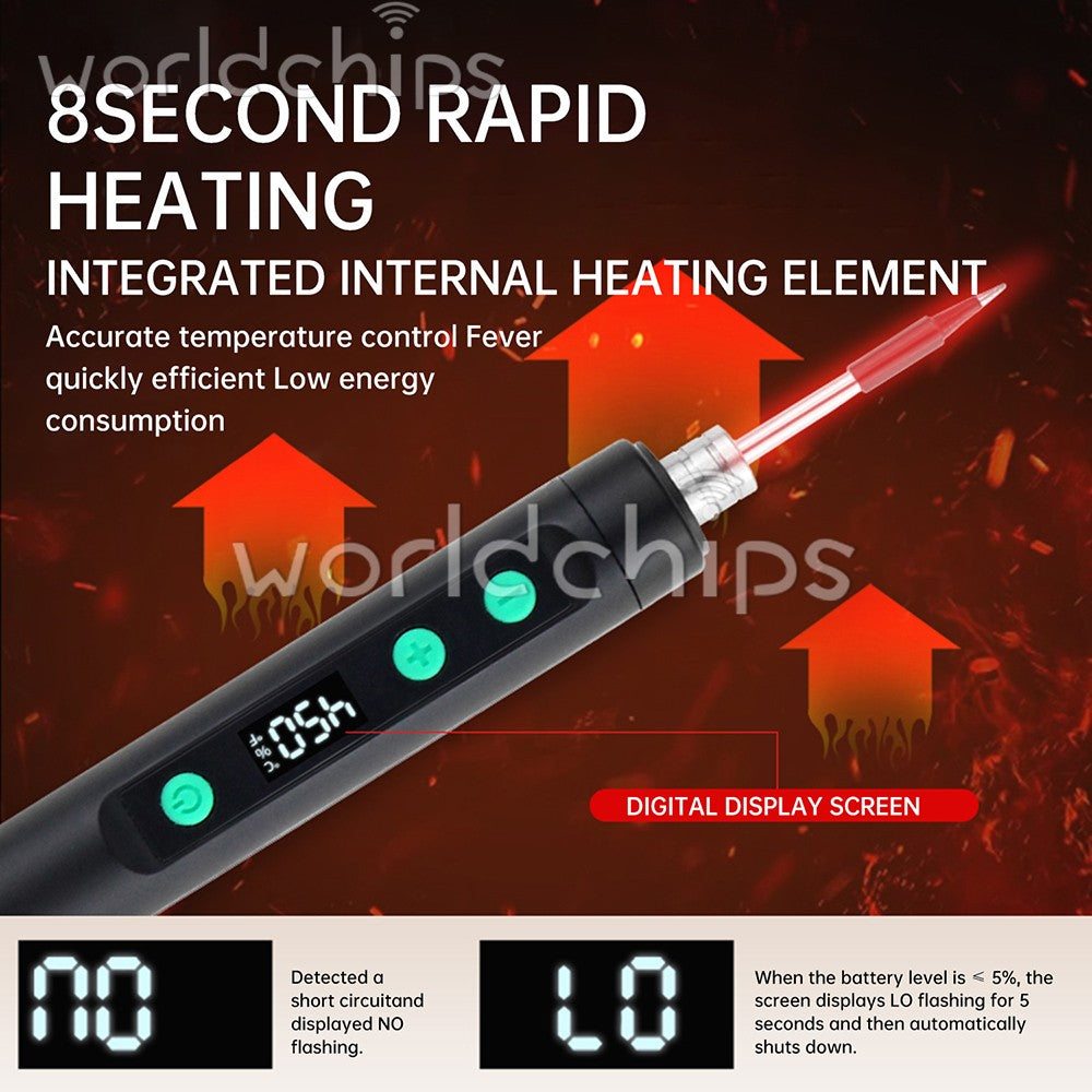 Smart Soldering Iron Kit Electronics Welding Irons Solder Tools Adjustable Temp
