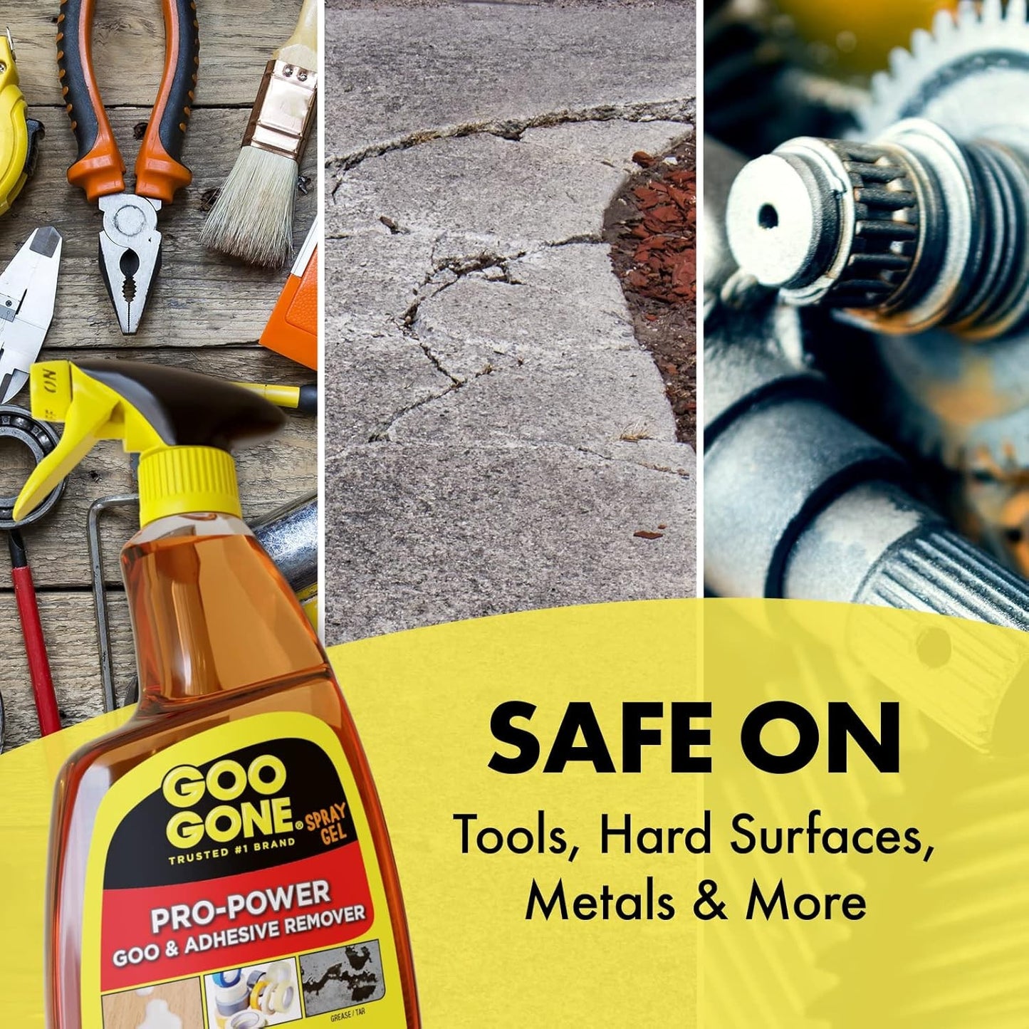 Pro-Power Spray Gel Adhesive Remover - Surface Safe, Great Cleaner, No Harsh Odo