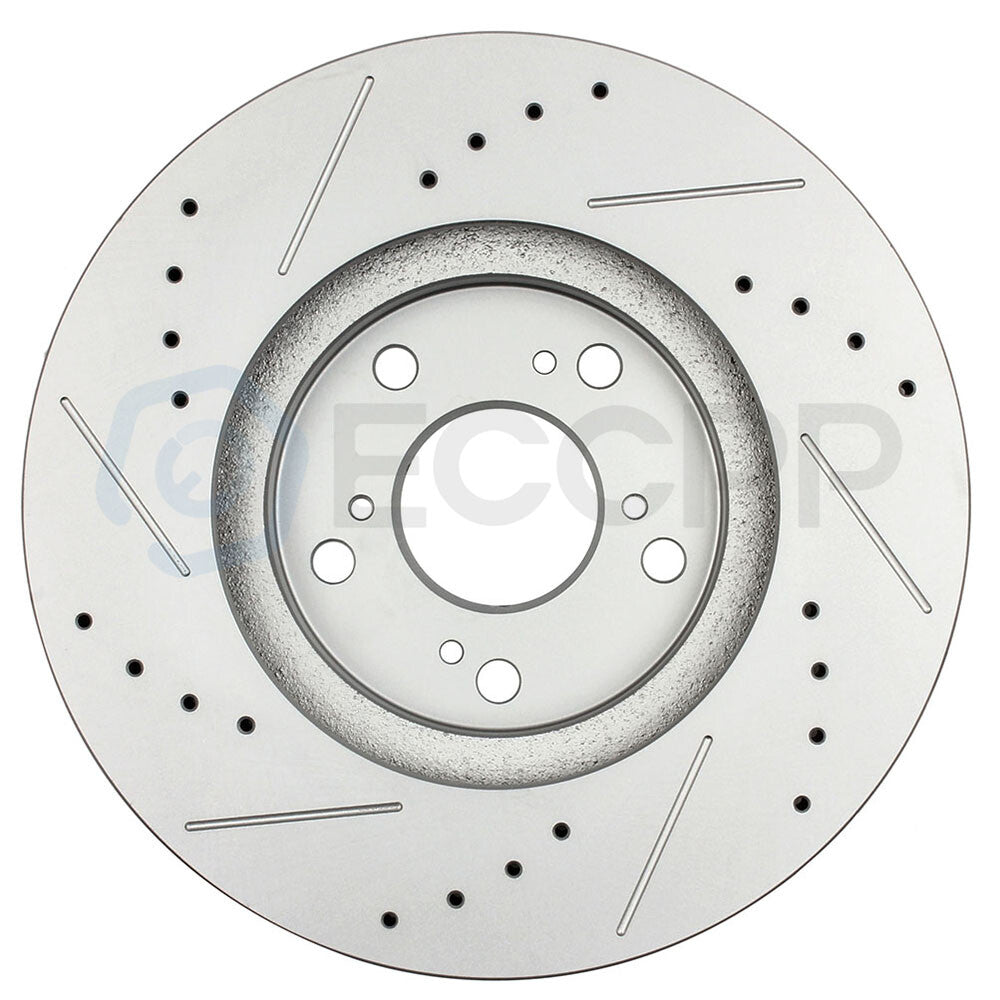 11.81" 300mm Front Drilled Rotors Brake Pads for Honda Accord Acura CL TL TSX