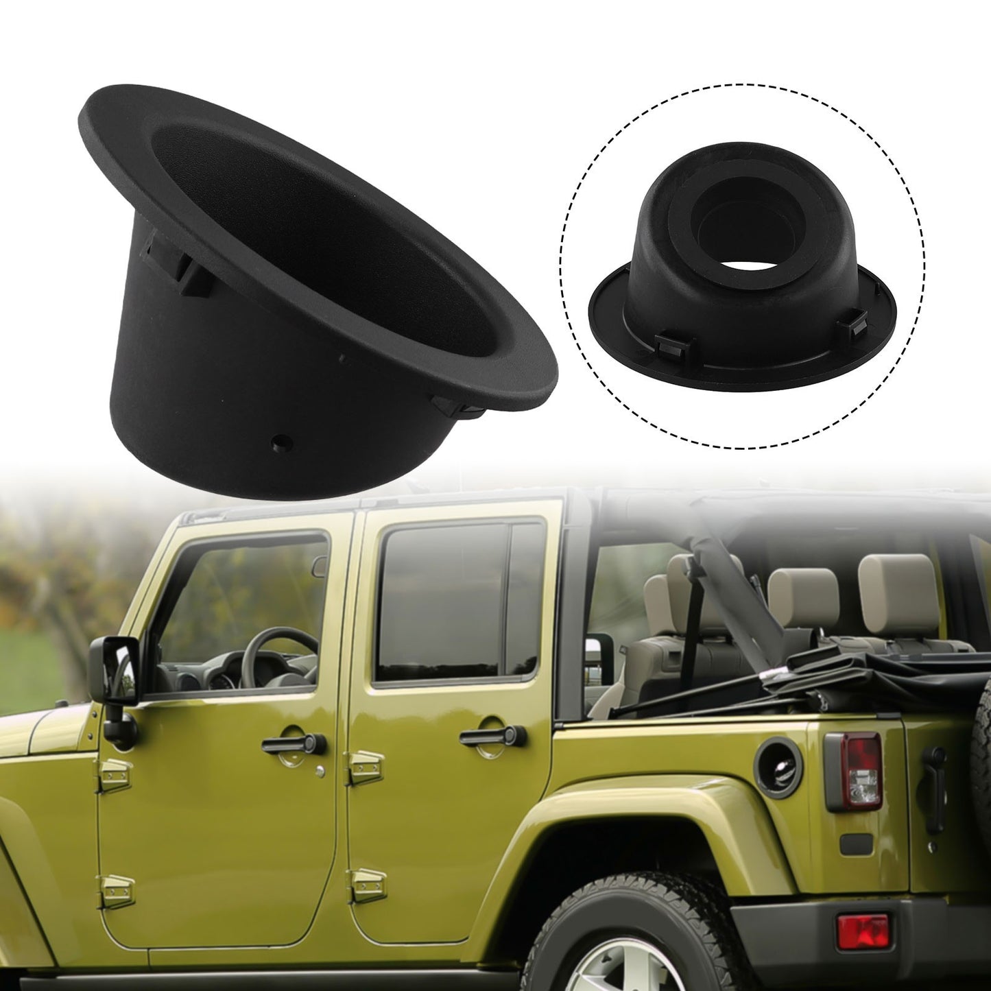 52126046AH Fuel Filler Housing Compatible with For Jeep For Wrangler JK