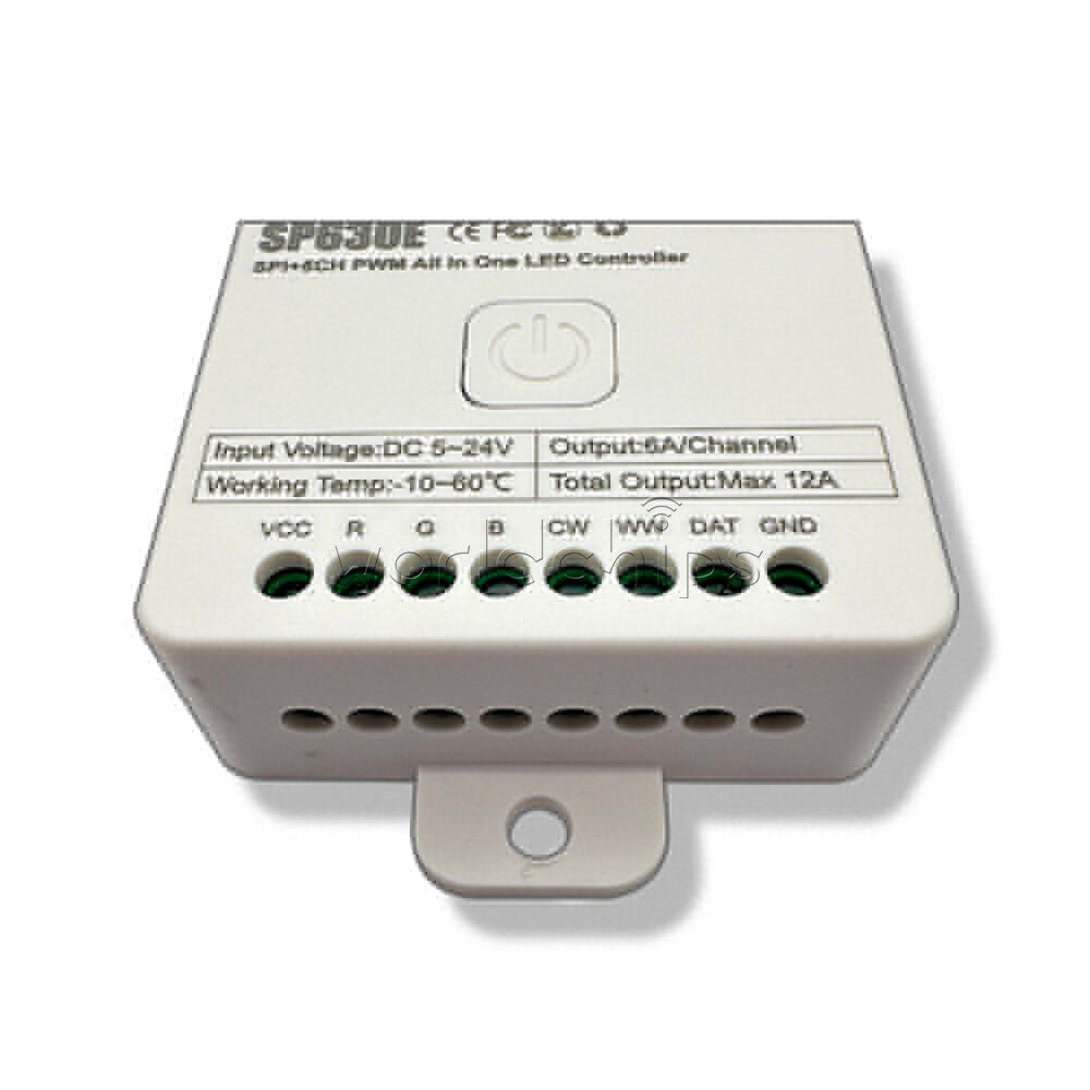 DC5-24V SP630E Controller Bluetooth APP Control For WS2811 WS2812B LED Lights
