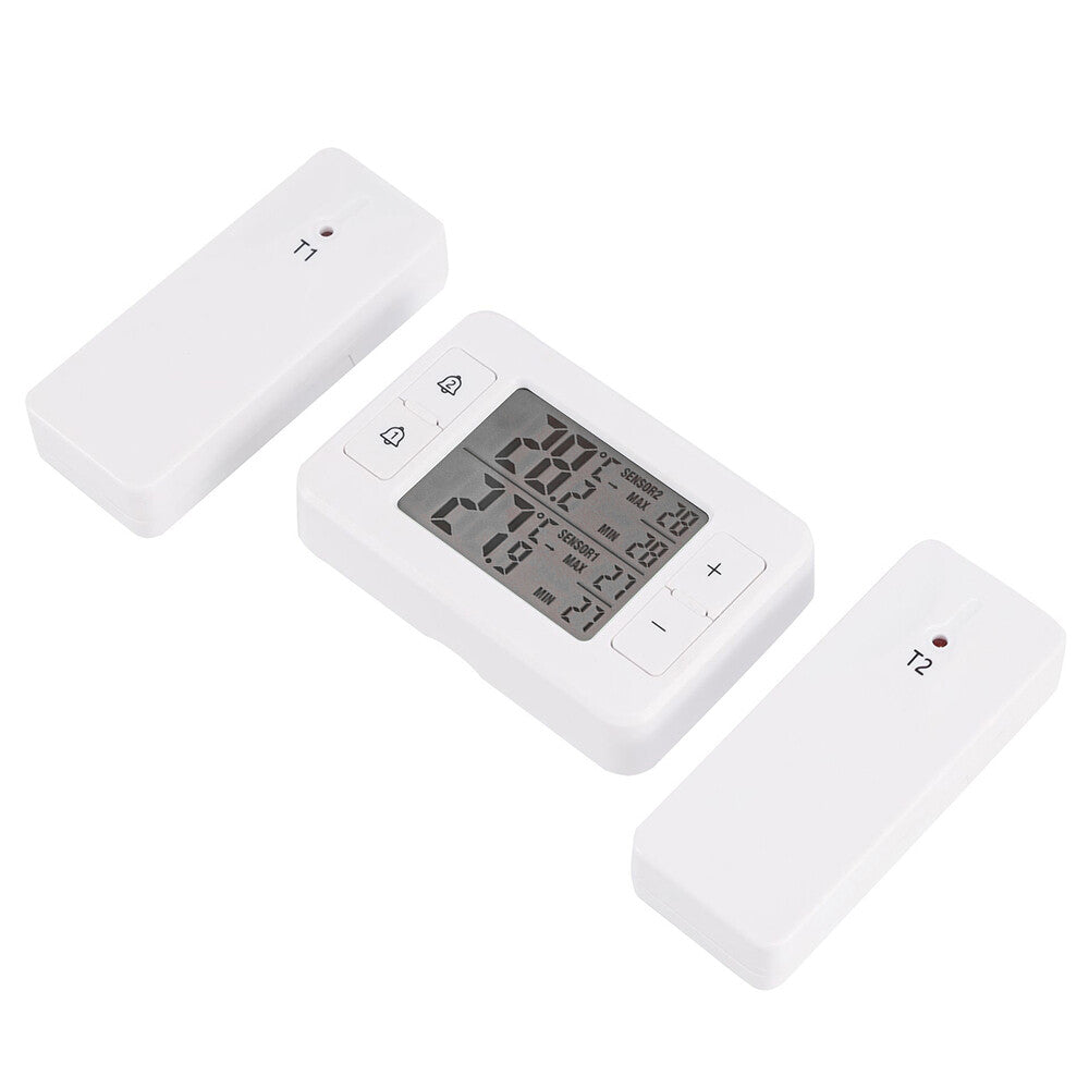 Digital LCD Fridge Thermometer Magnetic Home Refrigerator Thermometer with Alarm